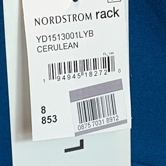 NWT Likely Sheila Asymmetrical Mini Dress Cerulean Blue  8 - Picture 7 of 11